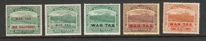 Dominica - SG# 55 - 59 MH/MLH (56 n / War Tax           -            Lot 0724089