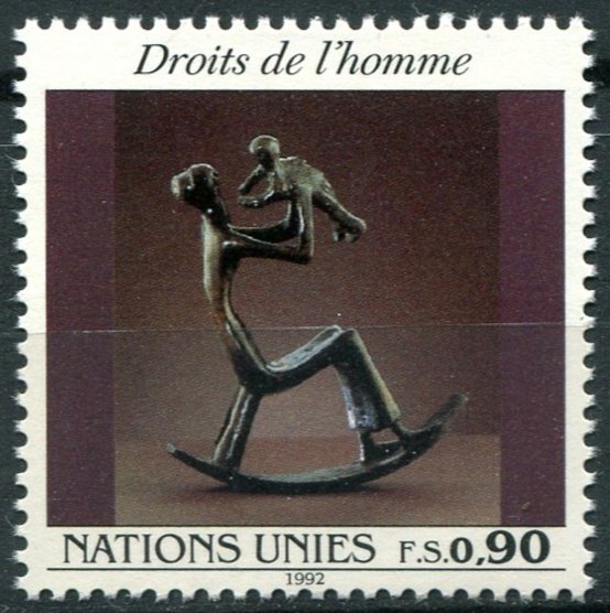 United Nations Geneva Sc#225 MNH, 90c multi, Human Rights (1992)