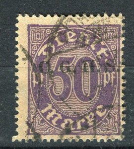 GERMANY;  1920-22 Silesia Allied Commission issue fine used 50pf. value