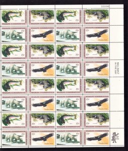 Sc 1464-1467 - 1972 Wildlife Conservation Two 2 Full Sheets of 32 US 8¢