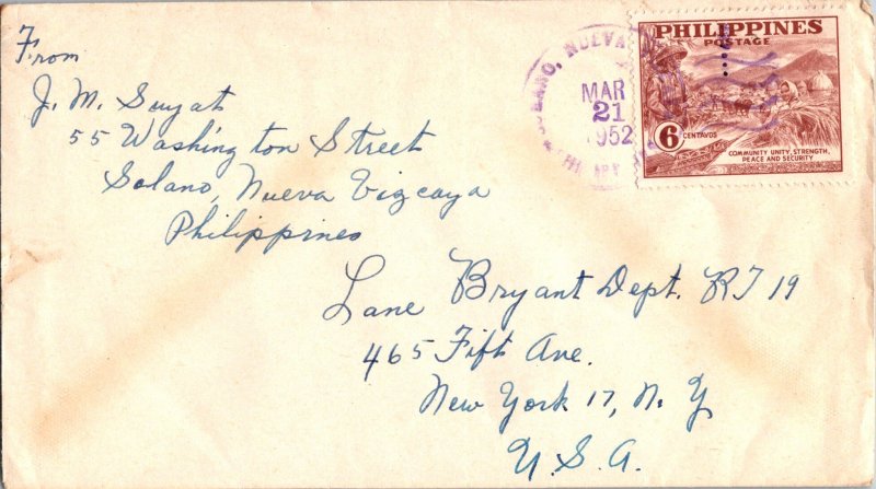 Philippines 1935 10c Dark Blue Airmail, Mount Mayon