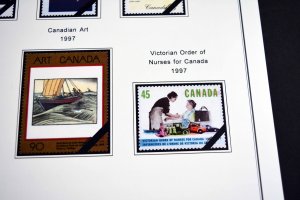 COLOR PRINTED CANADA 1989-1999 STAMP ALBUM PAGES (101 illustrated pages)