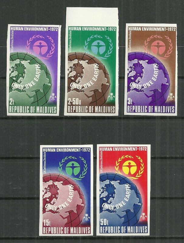 1972 Maldives Islands UN Human Environment Conf. C/S imperf. MNH