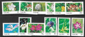 NAURU SG391/48 1991 FLOWERS MNH