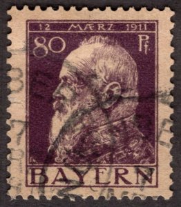 1920, Bavaria 80pf, Used, Sc 85