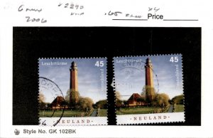 Germany, Postage Stamp, #2390 (2 Ea) Used, 2006 Lighthouse (AC)