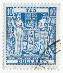 (I.B) New Zealand Revenue : Stamp Duty $10 (no watermark)