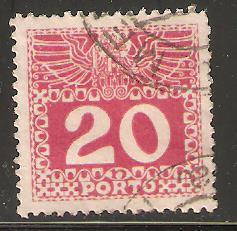 Austria Postage Due 1908-13   20H