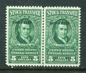 #RD327 Superb GUIDE LINE PAIR - Mint **NH** Nice cv$120.00