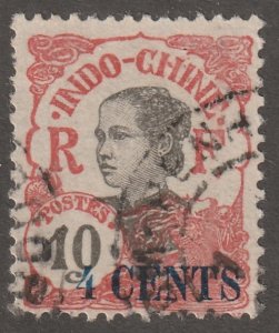 Indio China stamp,  Scott#69, used,  hinged,  #IC-69