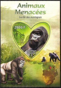 Gabon 2012 Monkeys Gorillas S/S MNH