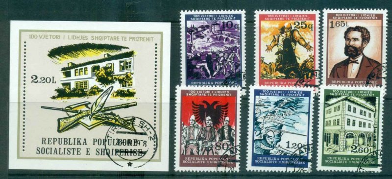 Albania 1978 Centenary of League of Prizren + MS CTO lot69849