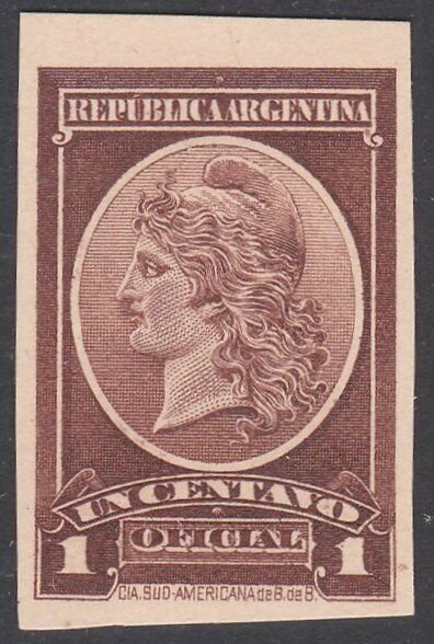 ARGENTINA - Plate proof on thick card.......................................D689