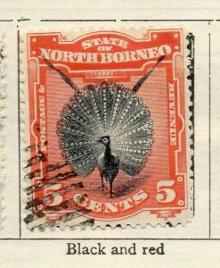 North Borneo 1894 Early Issue Fine Used 5c. NW-113865