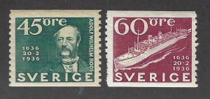 Sweden SC#259 & 261 Mint F-VF SCV$36.75...Take a Look!