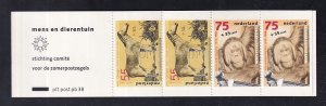 Netherlands  #B638a-B640a  MNH  1988 Cultural welfare booklet man and the zoo