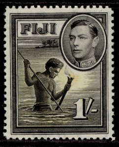 FIJI GVI SG262, 1s black & yellow, NH MINT.