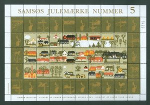 Denmark. 1983. Christmas Sheet Local Samso  # 5  Lions Club. Weather Vanes