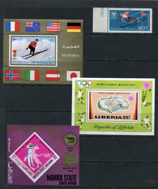 Olympic Games  3 Souvenir Sheets  Different countries  MNH 2308hs