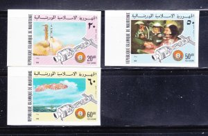 Mauritania C156-C158 Imperf Set MNH Space (B)