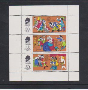 DDR 1694-1696a(East Germany)1975 Fairy Tales Emperor's New  Souvenir Sheet - MNH