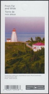 FAR AND WIDE = LIGHTHOUSE = Booklet of 6 x $1.94 MNH Canada 2020 #3227a BK739