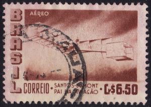 Brazil - 1956 - Scott #C85 - used - Airplane Santos-Dumont