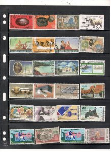 THAILAND COLLECTION ON STOCK SHEET MINT/USED