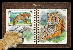 HERRICKSTAMP NEW ISSUES ST. THOMAS Tigers S/S