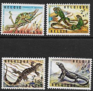 Belgium # B779-B782 - Antwerp Zoo, Reptiles - set - MNH.....{ZW16}