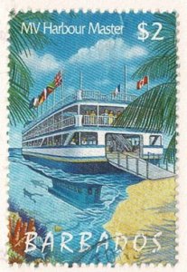 Barbados #961 used $2 Harbour Master