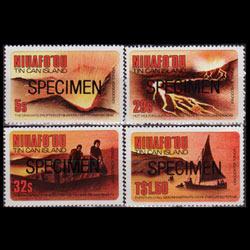 TONGA-NIUAFOU 1983 - Scott# 23-6 Volcanos Specimen Set of 4 NH