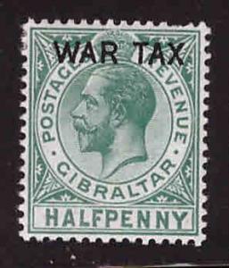 GIBRALTAR Scott MR1 MH* War Tax Stamp 1918