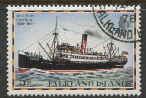 Falkland Is.- Scott 264 - Ships Issue - 1978 - VFU - Single 5p Stamp