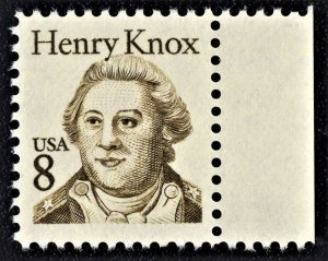 US 1851 MNH VF 8 Cent Henry Knox Revolutionary War General Overall Tagging