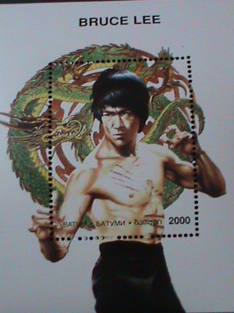 BATUM-RUSSIA-SUPER KUNGFU MOUVIE STAR-BRUCE LEE-ENTER TO THE DRAGON-MNH-S/S-VF