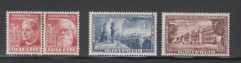 Australia 1951 Founding of Australia Scott # 240 - 243 MH