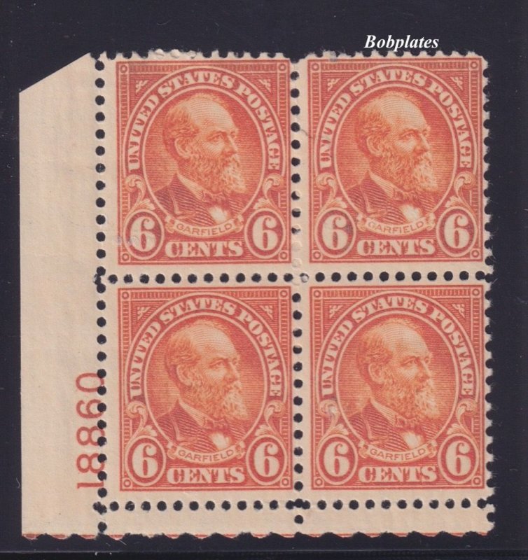 BOBPLATES #638 Garfield Lower Left Plate Block 18860 F-VF MNH SCV=$20