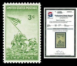 Scott 929 1945 3c Iwo Jima Issue Mint Graded Superb 98 NH with PSE CERTIFICATE!