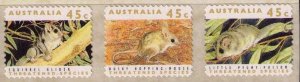 1992  AUSTRALIA - SG: 1312/17 - THREATENED SPECIES S/A STRIP OF 6 UNMOUNTED MINT