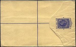 ST VINCENT GV 3d registered envelope fine unused...........................19252