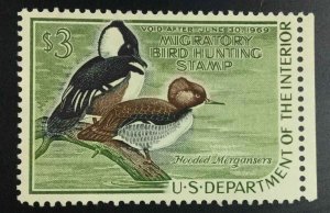 MOMEN: US STAMPS #RW35 DUCK MINT OG NH XF JUMBO LOT #72949*