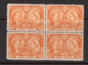 Canada #51 XF/NH Block **With Certificate**