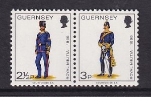 Guernsey   #99   MNH  1974  Miltia   2 1/2p + 3p   combination