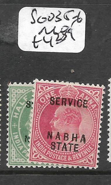 INDIA NABHA (P2701B) KE SERVICE 1/2A, 1A  SG 035-6  MOG