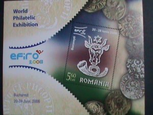 ROMANIA-2007-SC#4989 BUCHAREST-WORLD EFIRO'2008-STAMP SHOW-MNH S/S-VERY FINE