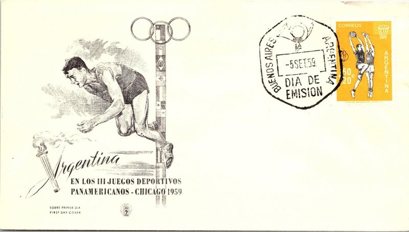 Argentina, Worldwide First Day Cover, Sports