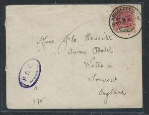 TRANSVAAL  (PP0312B) 1901 CENSOR TO ENGLAND