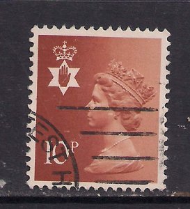 Northern Ireland GB 1980 QE2 10p Orange Brown Machin SG NI 28  ( F249 )