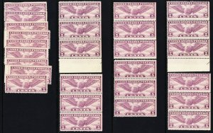 C12, Mint NH WHOLESALE Group of 27 Stamps CV $472.00 - Stuart Katz